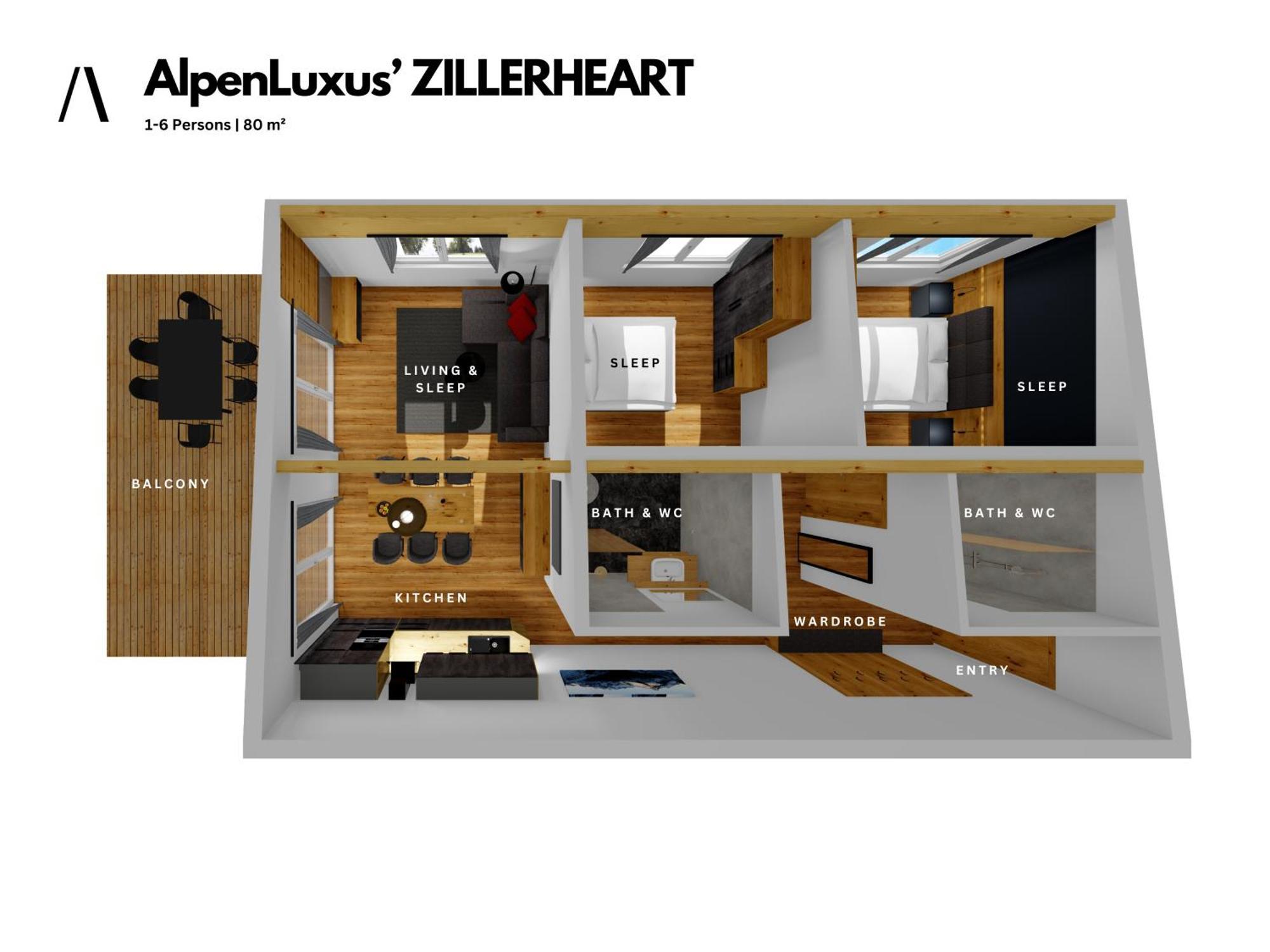 Zillerheart - Balcony Und Car Park By Alpenluxus Appartements 푸겐 외부 사진